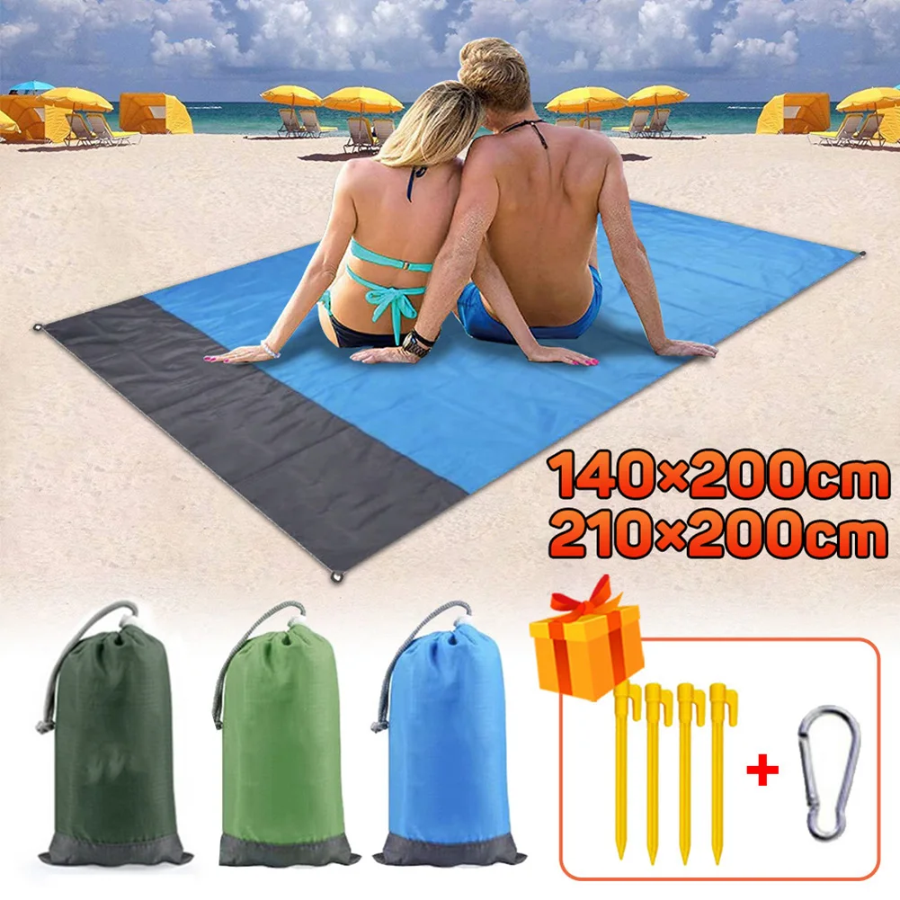 2x2.1m Waterproof Pocket Beach Blanket Folding Camping Mat Mattress Portable Lightweight Mat Outdoor Picnic Mat Sand Beach Mat
2x2.1m Waterproof Pocket Beach Blanket Folding Camping Mat Mattress Portable Lightweight Mat Outdoor Picnic Mat Sand Beach Mat