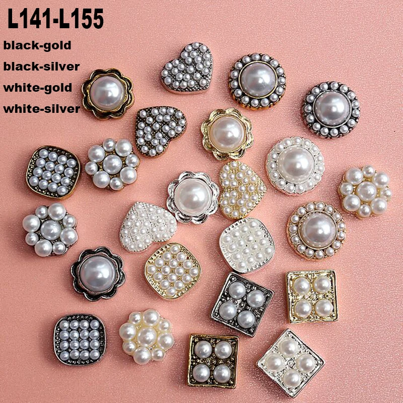 10PCS Charm Nail Parts Nail Decoration Vintage Black And White Metal Jewelry Combination DIY Manicure Art L141-L155
10PCS Charm Nail Parts Nail Decoration Vintage Black And White Metal Jewelry Combination DIY Manicure Art L141-L155