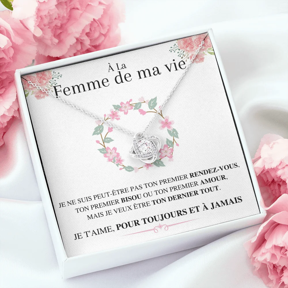 French Love Knot Necklace For Wife Gifts Women Valentine's Day Birthday Christmas Gift For My Wife Fashion Jewelry With Box
French Love Knot Necklace For Wife Gifts Women Valentine's Day Birthday Christmas Gift For My Wife Fashion Jewelry With Box