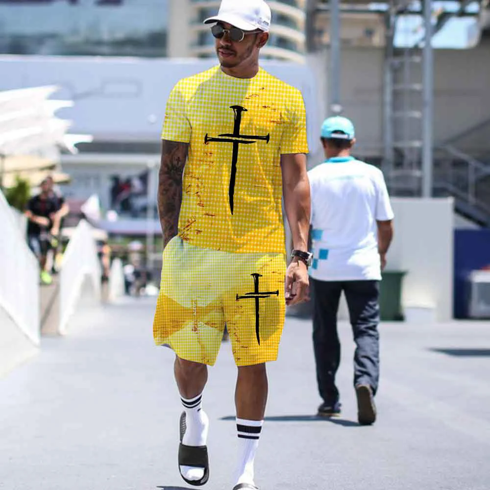 New Hot Sale Jesus Christ Cross Printed Men's T-shirt Shorts 2 Pcs Sets Casual Tees Hip-hop Men's Sets Fashion Sports Suits Male
New Hot Sale Jesus Christ Cross Printed Men's T-shirt Shorts 2 Pcs Sets Casual Tees Hip-hop Men's Sets Fashion Sports Suits Male