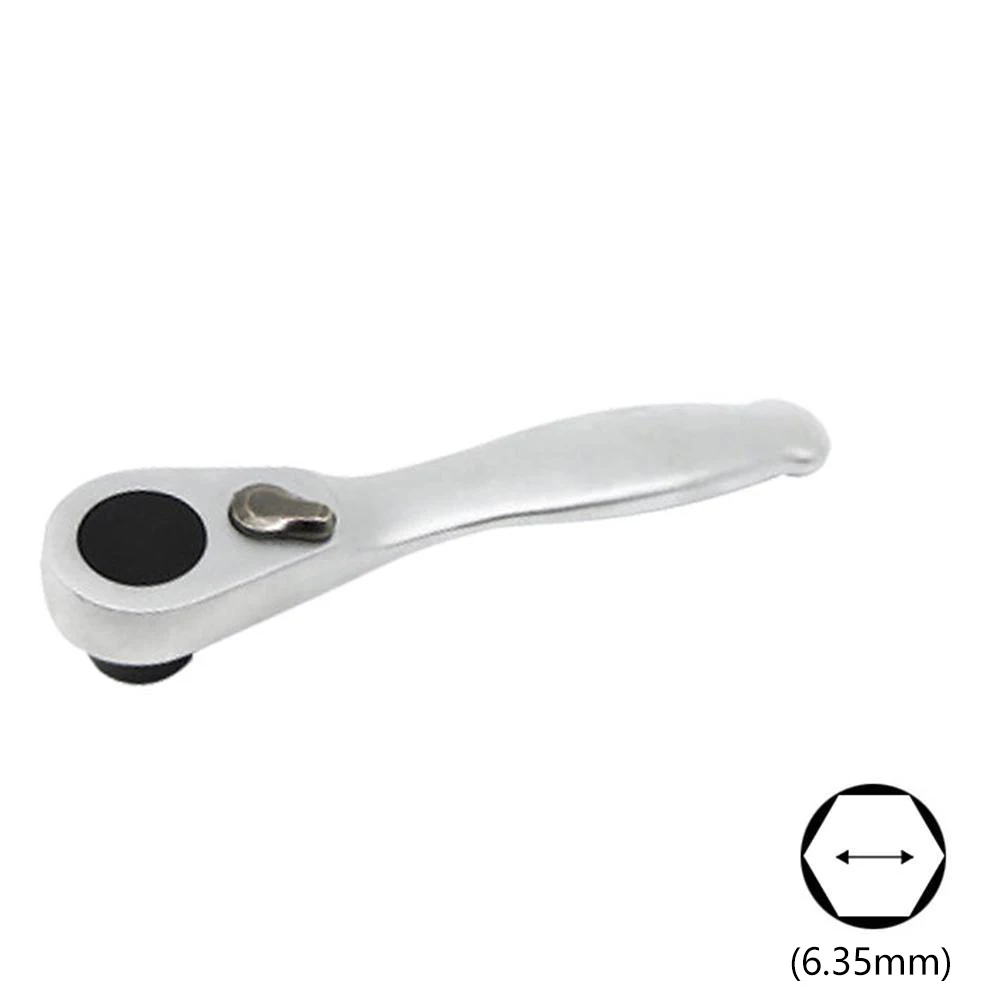 Ratchet Wrench High Hardness 1/4'' Hex Driver 94mm For Automotive Cycling Repairing Construction Hand Manual Tools Accessories
Ratchet Wrench High Hardness 1/4'' Hex Driver 94mm For Automotive Cycling Repairing Construction Hand Manual Tools Accessories