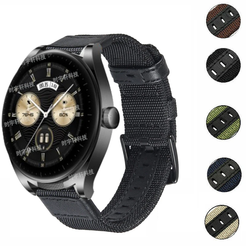Ремешок нейлоновый кожаный для HUAWEI WATCH Buds/3 Pro, спортивный браслет для Huawei GT 2 GT 3 46 мм 2E/Honor Magic2, 22 мм
Ремешок нейлоновый кожаный для HUAWEI WATCH Buds/3 Pro, спортивный браслет для Huawei GT 2 GT 3 46 мм 2E/Honor Magic2, 22 мм