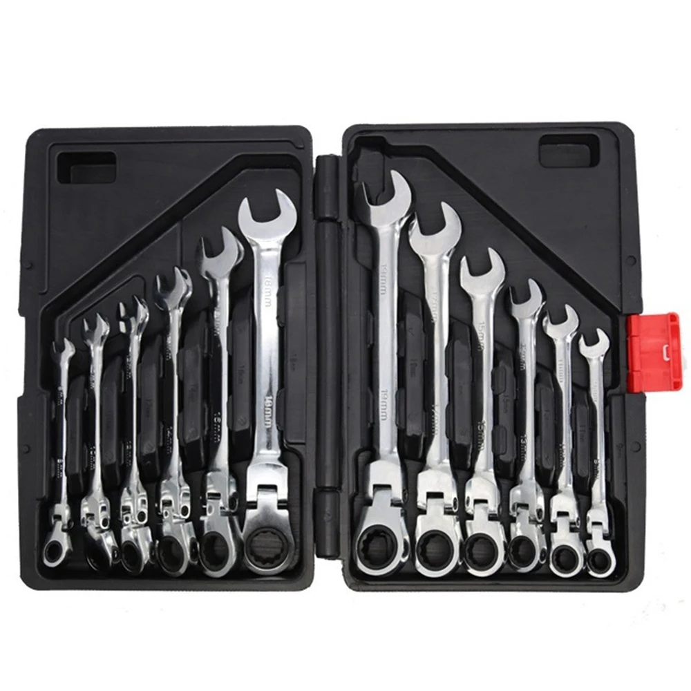 Car Tool Wrench Set 6mm-24mm Repair Quick Wrench 72 Tooth Ratchet Wrench Set Hand Tool Box
Car Tool Wrench Set 6mm-24mm Repair Quick Wrench 72 Tooth Ratchet Wrench Set Hand Tool Box