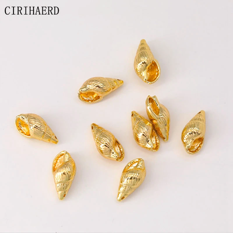 18K Real Gold Plated Small Pendant Brass Metal Conch Charms DIY Necklace Bracelet Jewelry Making Supplies Findings Neck Pendants
18K Real Gold Plated Small Pendant Brass Metal Conch Charms DIY Necklace Bracelet Jewelry Making Supplies Findings Neck Pendants