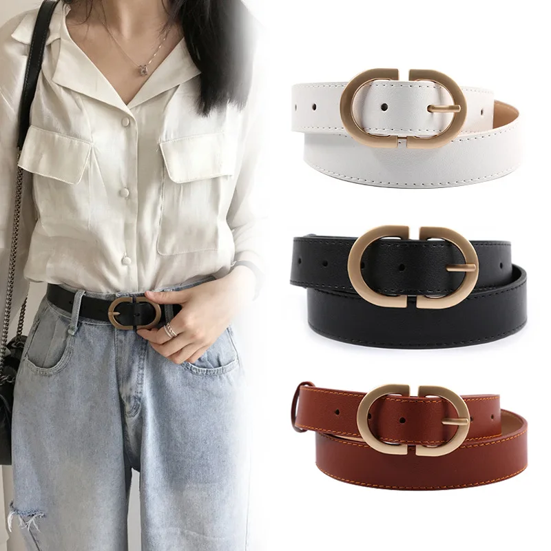 Spot Simple Ladies with Coat Sweater Decorative Belt Korean Version Light Body Youth Jeans Faux Leather Pin Buckle Belt
Spot Simple Ladies with Coat Sweater Decorative Belt Korean Version Light Body Youth Jeans Faux Leather Pin Buckle Belt