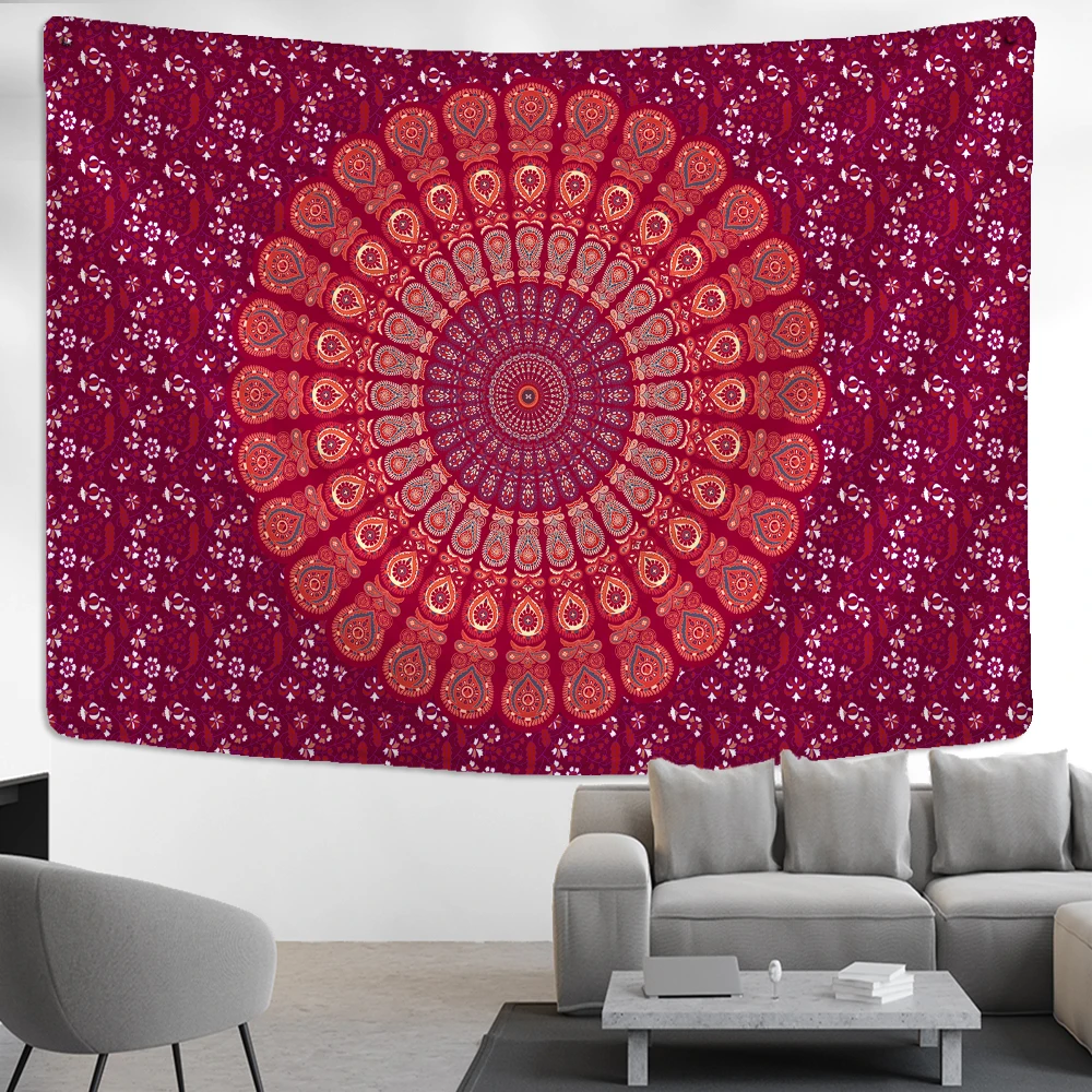 Rose Red Mandala Tapestry Wall Hanging Abstract Witchcraft Hippie Tapez Aesthetic Room Dormitory Room Decor
Rose Red Mandala Tapestry Wall Hanging Abstract Witchcraft Hippie Tapez Aesthetic Room Dormitory Room Decor
