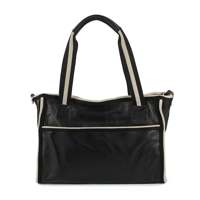 Women Shoulder Bag Black Genuine Leather Handbag Designer Female Shoulder Bags Casual Large Hnabdags
Women Shoulder Bag Black Genuine Leather Handbag Designer Female Shoulder Bags Casual Large Hnabdags