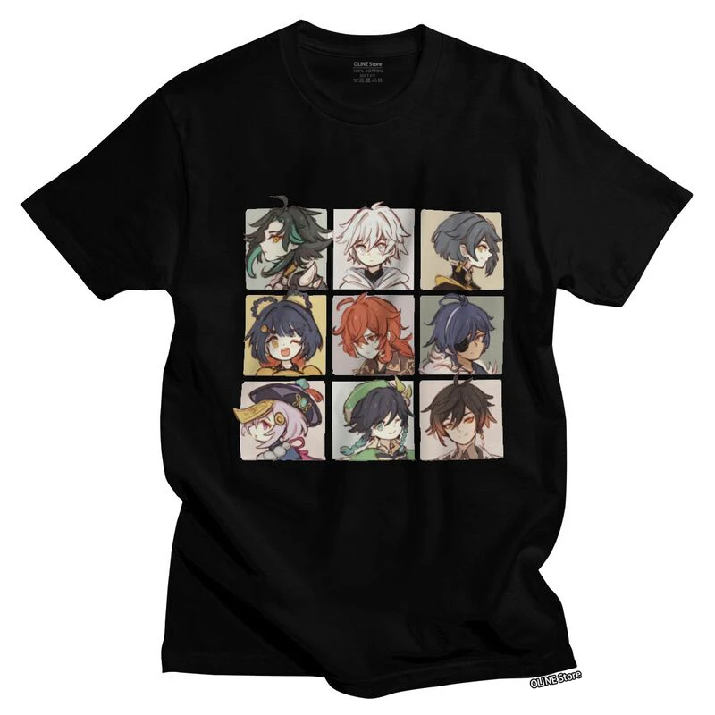 Genshin Impact Characters Chibi T Shirt Men Cotton Tshirt Fashion Tee Tops Short Sleeved Anime Game T-shirt Loose Fit Clothing
Genshin Impact Characters Chibi T Shirt Men Cotton Tshirt Fashion Tee Tops Short Sleeved Anime Game T-shirt Loose Fit Clothing