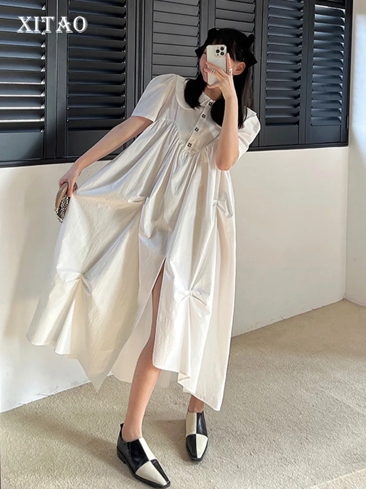 XITAO French Temperament Doll Collar Dress Fashion Split Design Casual Solid Color Casual Korea Loose Simple New Women WLD8193
XITAO French Temperament Doll Collar Dress Fashion Split Design Casual Solid Color Casual Korea Loose Simple New Women WLD8193