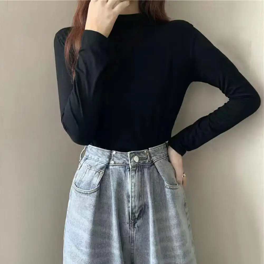 Женская Нижняя блузка, облегающая Дамская блузка, Нижняя блузка для девушек, костюм на осень и зиму
Женская Нижняя блузка, облегающая Дамская блузка, Нижняя блузка для девушек, костюм на осень и зиму