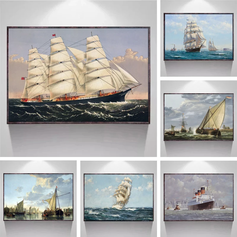 Modern Seascape Ship Sailing In The Wave Canvas Painting Sea Posters and Print Wall Art Pictures for Living Room Home Decor
Modern Seascape Ship Sailing In The Wave Canvas Painting Sea Posters and Print Wall Art Pictures for Living Room Home Decor