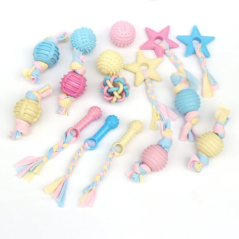 30Pcs/lot Pets Dogs Puppy TPR Cotton Chew Knot Toy Durable Braided Bone Rope Funny Toy Random Color
30Pcs/lot Pets Dogs Puppy TPR Cotton Chew Knot Toy Durable Braided Bone Rope Funny Toy Random Color