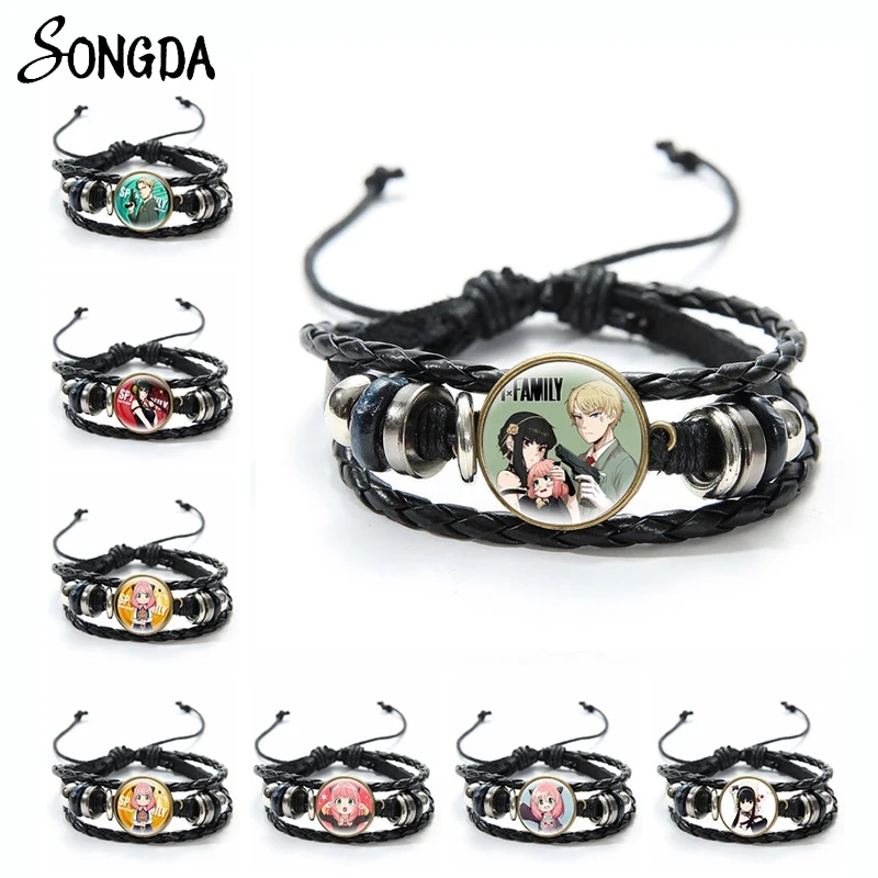 Anime SPY×FAMILY Leather Bracelet Bangles Twilight Yor Forger Anya Forger Figures Glass Dome Braided Bead Bracelets Jewelry
Anime SPY×FAMILY Leather Bracelet Bangles Twilight Yor Forger Anya Forger Figures Glass Dome Braided Bead Bracelets Jewelry