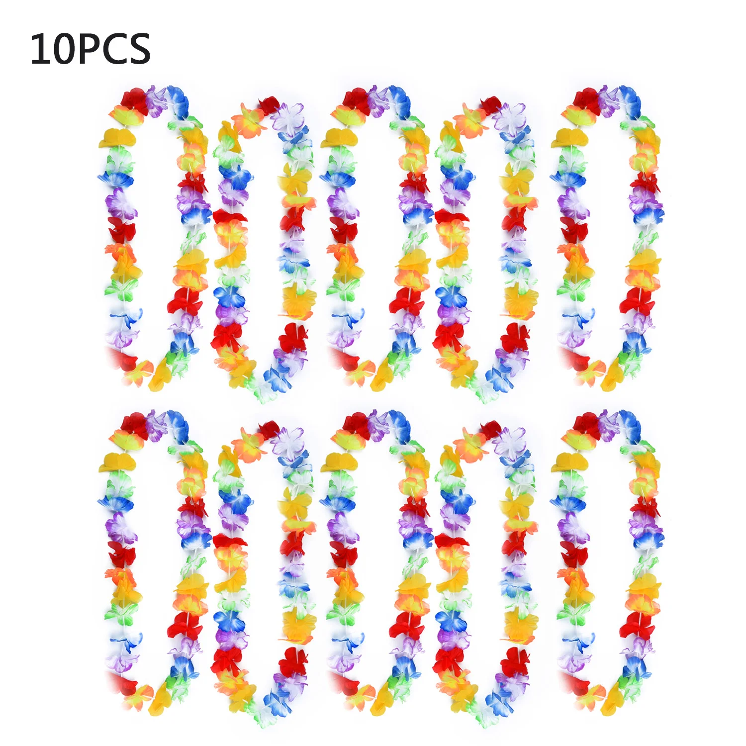 10Pcs Set Hawaiian Flower Garland Necklace For Beach Fancy Dress Wedding Party Colorful Each Garland Has 48pcs Flowers
10Pcs Set Hawaiian Flower Garland Necklace For Beach Fancy Dress Wedding Party Colorful Each Garland Has 48pcs Flowers