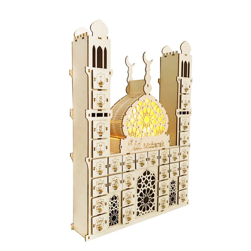 HOT Ramadan Countdown Calendar DIY Wood Eid Mubarak Ornament Wooden Drawer Home Party Decor Crafts Specially designed for Muslim
HOT Ramadan Countdown Calendar DIY Wood Eid Mubarak Ornament Wooden Drawer Home Party Decor Crafts Specially designed for Muslim