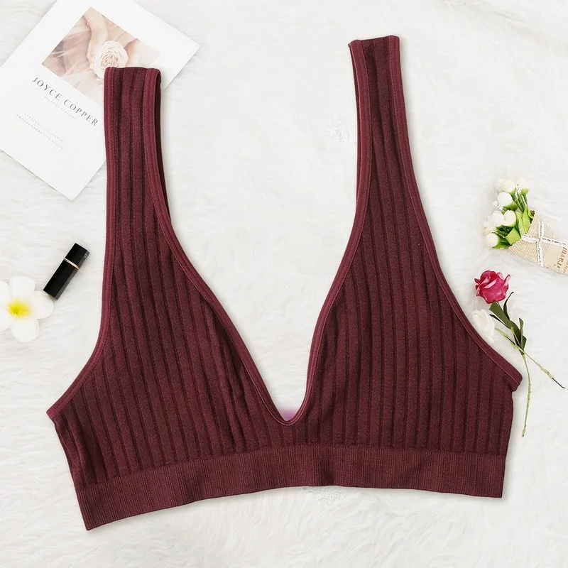 Top women Seamless Sports Bra Plunge bra Deep V Sexy crop tops women's Underwear Backless Bralette Female bras топ женский
Top women Seamless Sports Bra Plunge bra Deep V Sexy crop tops women's Underwear Backless Bralette Female bras топ женский