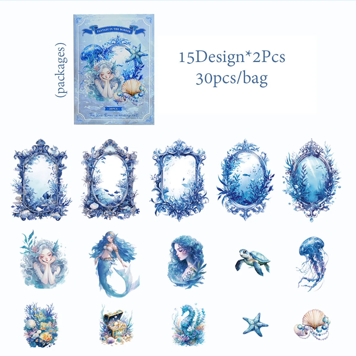 Набор наклеек Mr. Paper 30 шт.
Набор наклеек Mr. Paper 30 шт.