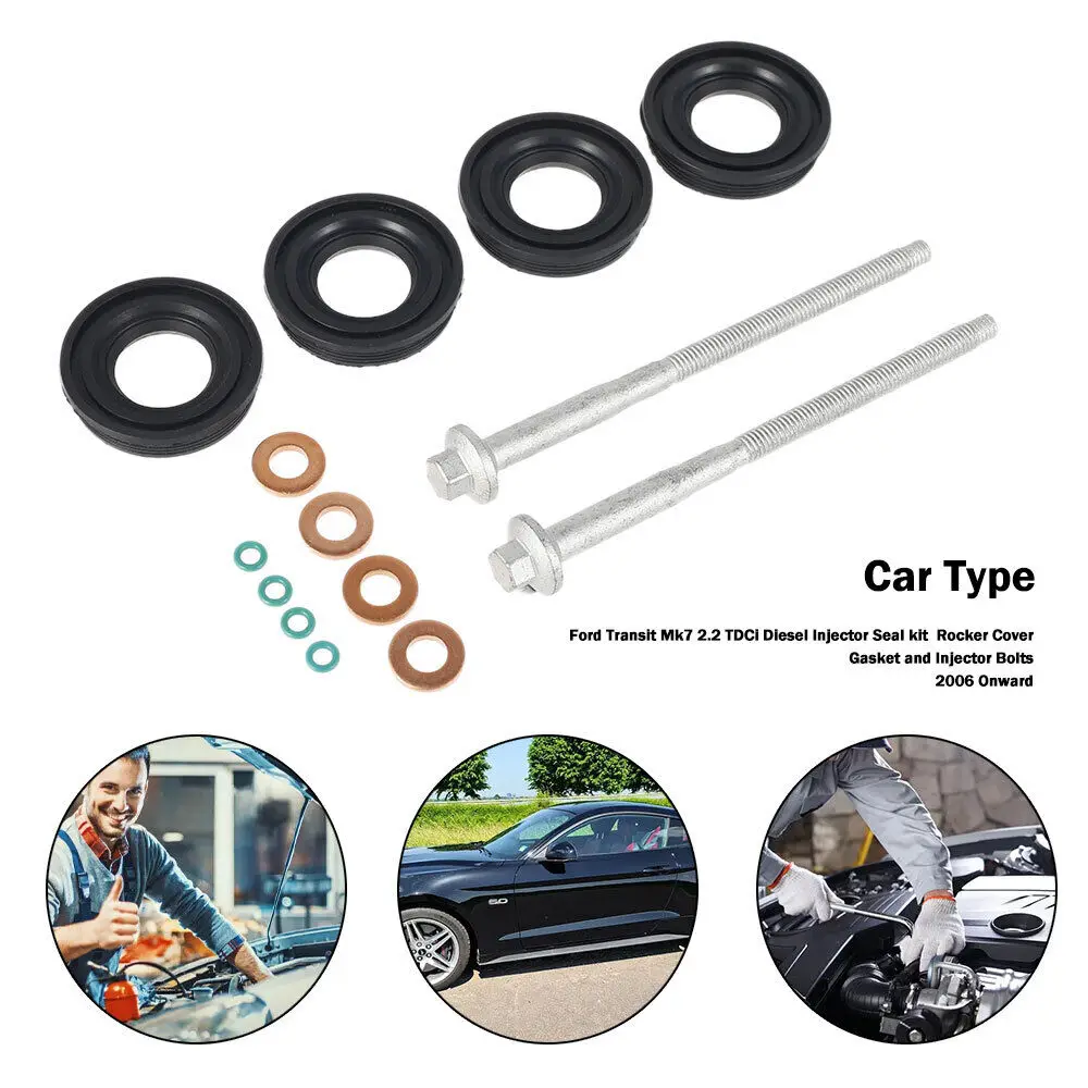 For Ford Transit Mk7 2.2 Tdci Injector Seals Bolts Rocker Cover Gasket 1372490
For Ford Transit Mk7 2.2 Tdci Injector Seals Bolts Rocker Cover Gasket 1372490