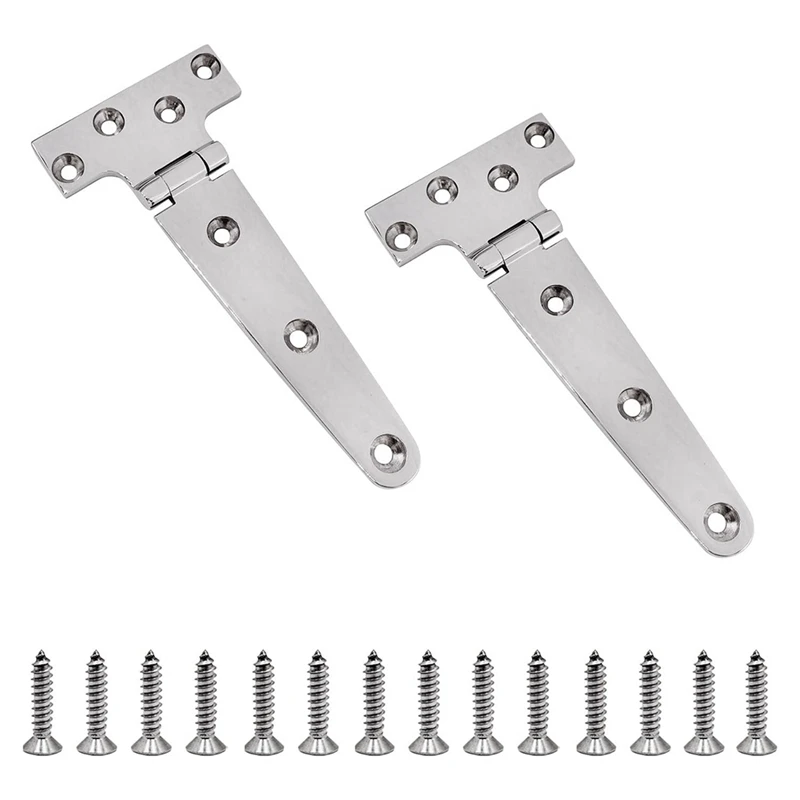 2 Pieces Heavy Duty T Hinge T-Strap Hinges 6Inch X 3Inch Casting Hinge 316 Stainless Steel For Boat& AUTO
2 Pieces Heavy Duty T Hinge T-Strap Hinges 6Inch X 3Inch Casting Hinge 316 Stainless Steel For Boat& AUTO