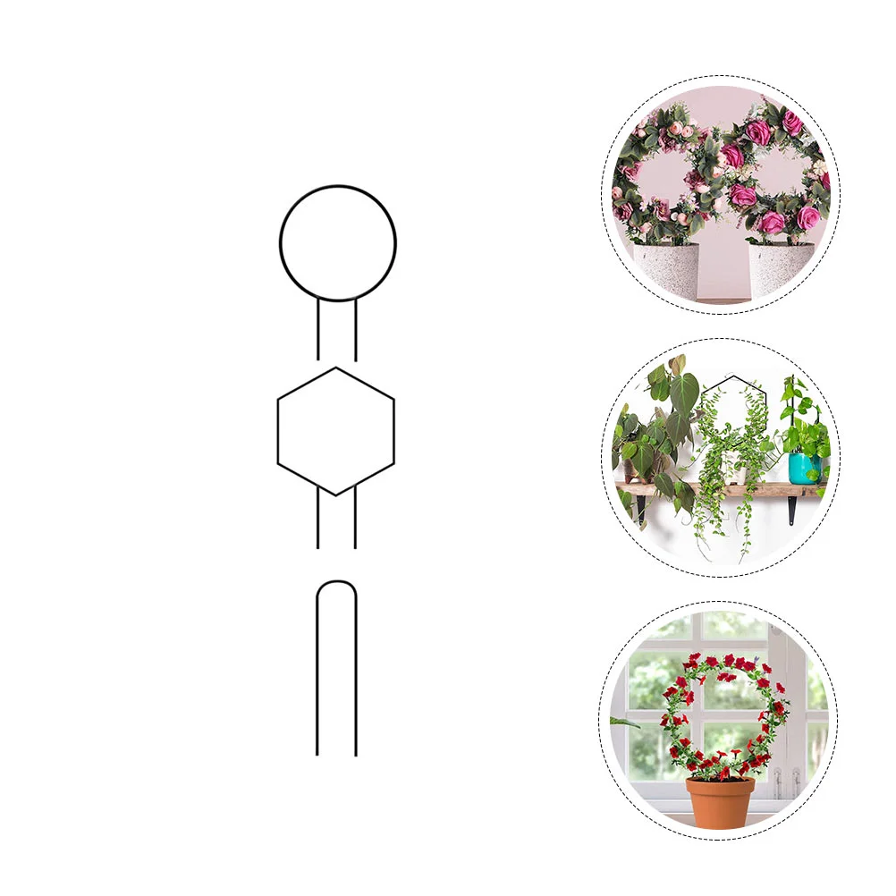 3Pcs Vine Stem Support Round Hexagon Shape Garden Trellis Set Potted Trellis for Vegetable Flower Plants Trellis Stakes
3Pcs Vine Stem Support Round Hexagon Shape Garden Trellis Set Potted Trellis for Vegetable Flower Plants Trellis Stakes