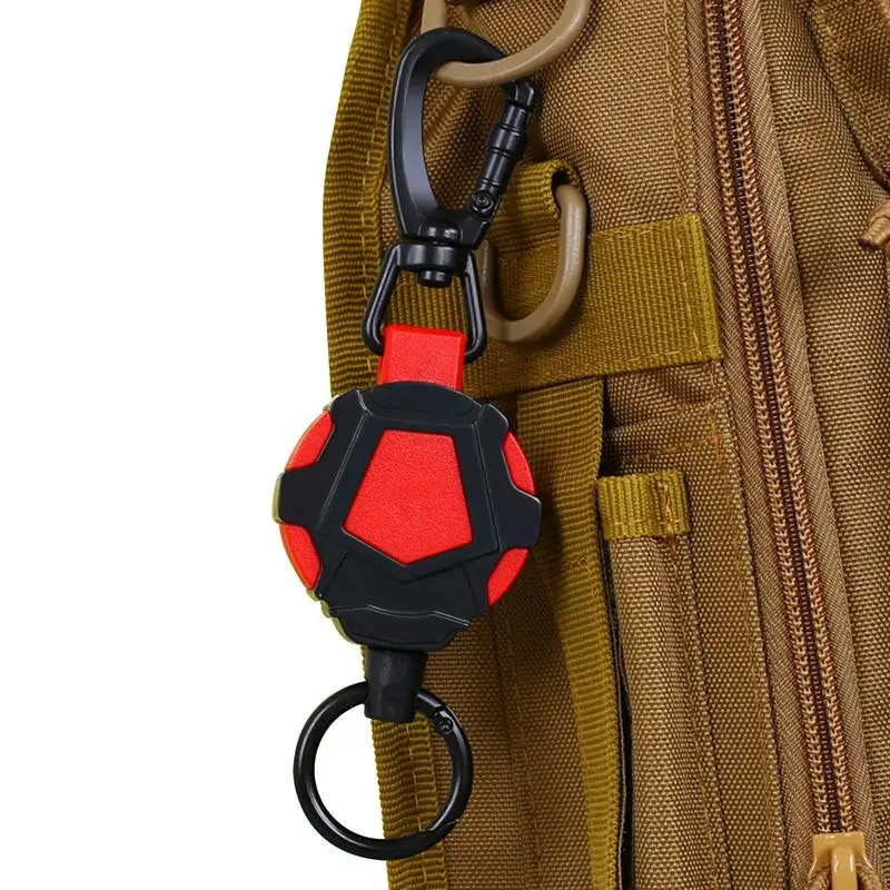70cm Retractable Keychain High Rebound Wire Rope Retractable Hanging Ring Anti-theft Buckle Hiking Climbing Backpack Carabiner
70cm Retractable Keychain High Rebound Wire Rope Retractable Hanging Ring Anti-theft Buckle Hiking Climbing Backpack Carabiner