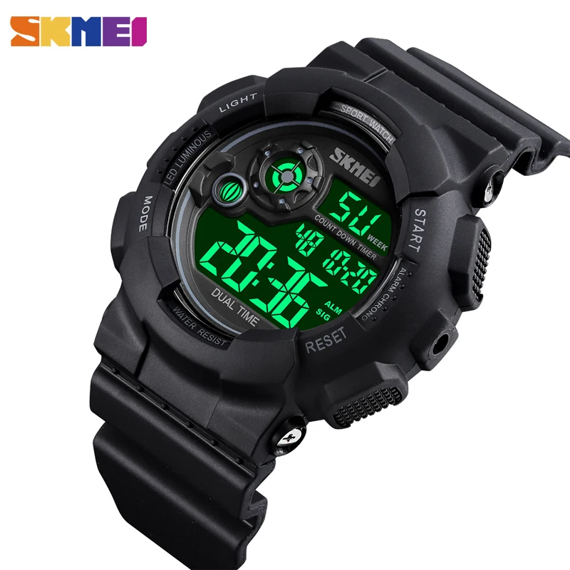 SKMEI Watch Luxury Men's Watches Waterproof Sport Watch Fashion Military Stopwatch Countdown Bracelet Men Watch Digital Clock
SKMEI Watch Luxury Men's Watches Waterproof Sport Watch Fashion Military Stopwatch Countdown Bracelet Men Watch Digital Clock