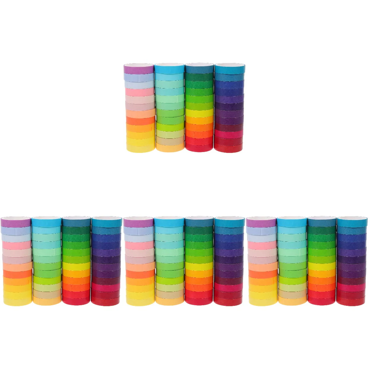 192 Rolls of Rainbow Adhesive Tapes Decorative Diary Tapes Paper Decals Diy Planner Scrapbook Tapes
192 Rolls of Rainbow Adhesive Tapes Decorative Diary Tapes Paper Decals Diy Planner Scrapbook Tapes