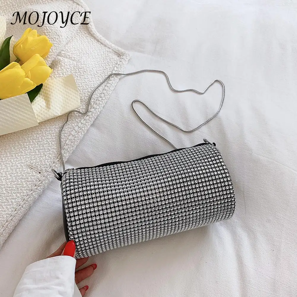 Cylinder Rhinestones Crossbody Shoulder Bag Women Chain Totes Shopping Top-Handle Bags Fashion Casual Travel Messenger Satchel
Cylinder Rhinestones Crossbody Shoulder Bag Women Chain Totes Shopping Top-Handle Bags Fashion Casual Travel Messenger Satchel
