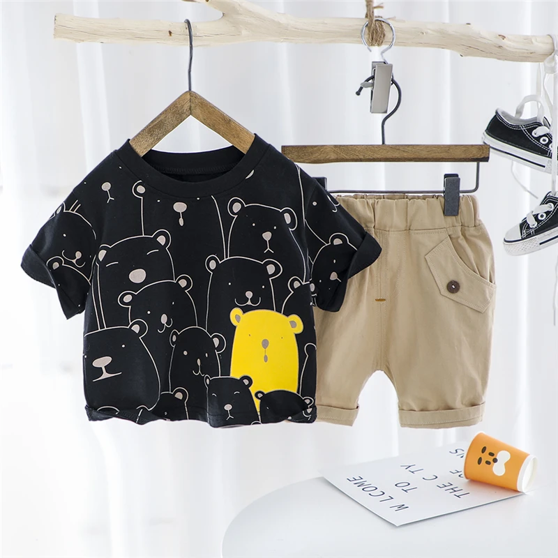 Baby Boys Girls Clothing Sets Summer Kids Short Sleeve Cartoon T Shirt Shorts Toddler Infant Outfits Children Vacation Clothes
Baby Boys Girls Clothing Sets Summer Kids Short Sleeve Cartoon T Shirt Shorts Toddler Infant Outfits Children Vacation Clothes