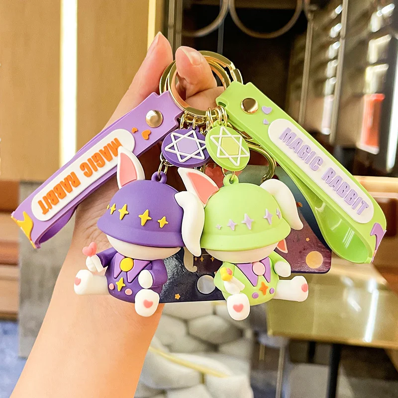 Magic rabbit key chain car accessories pendant exquisite bag pendant men and women cute trend key chain gift wholesale
Magic rabbit key chain car accessories pendant exquisite bag pendant men and women cute trend key chain gift wholesale