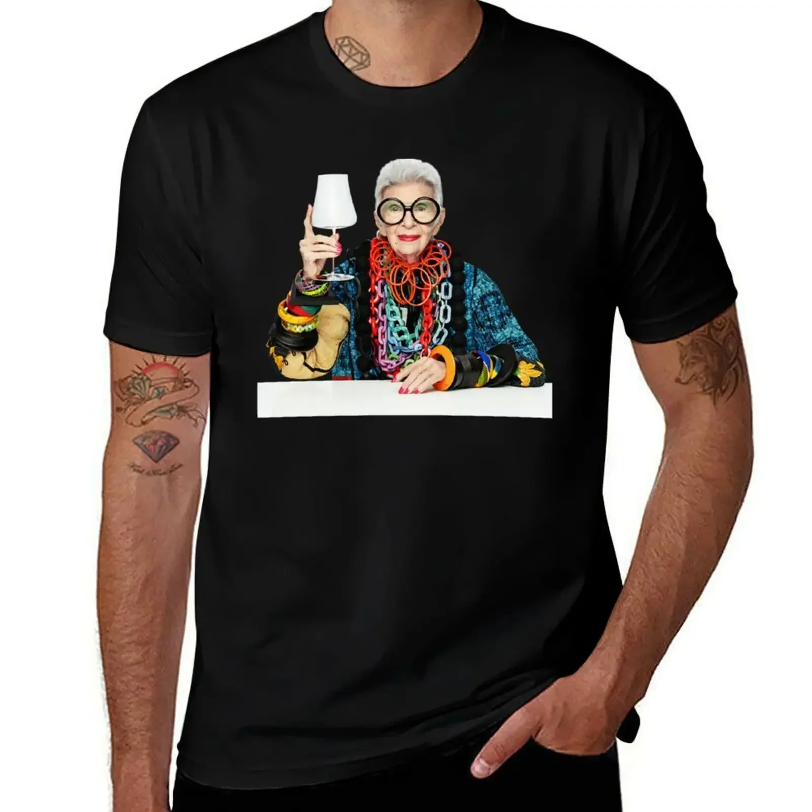 Футболка Iris Apfel Fotomodell футболки с графикой хлопковые рисунком баскетбольным