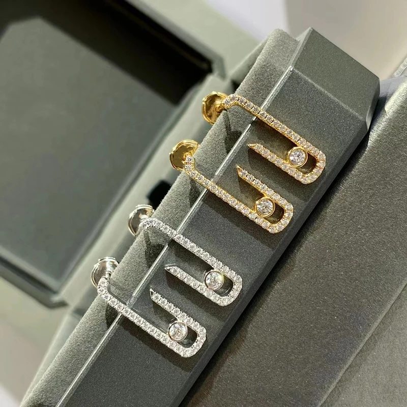 Fashion New Mobile Zircon Earrings Original High Quality Exquisite Women's Holiday Gift
Fashion New Mobile Zircon Earrings Original High Quality Exquisite Women's Holiday Gift