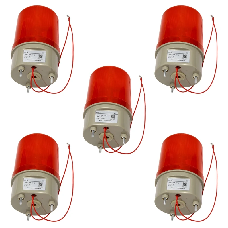 5X Industrial Flashing Sound Alarm Light,BEM-1101J 220V Red LED Warning Lights System Rotating Light
5X Industrial Flashing Sound Alarm Light,BEM-1101J 220V Red LED Warning Lights System Rotating Light