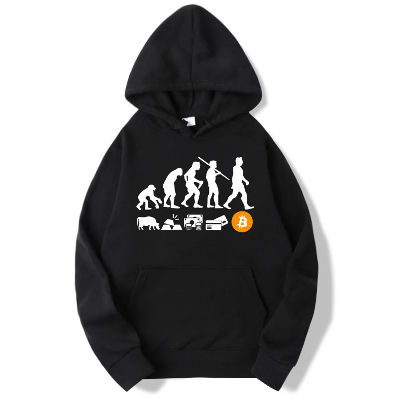 Bitcoin Evolution of Money Funny Print Hoodies Crypto Coin Graphic Sweatshirts Autumn Winter Casual Pullovers Men Clothing
Bitcoin Evolution of Money Funny Print Hoodies Crypto Coin Graphic Sweatshirts Autumn Winter Casual Pullovers Men Clothing
