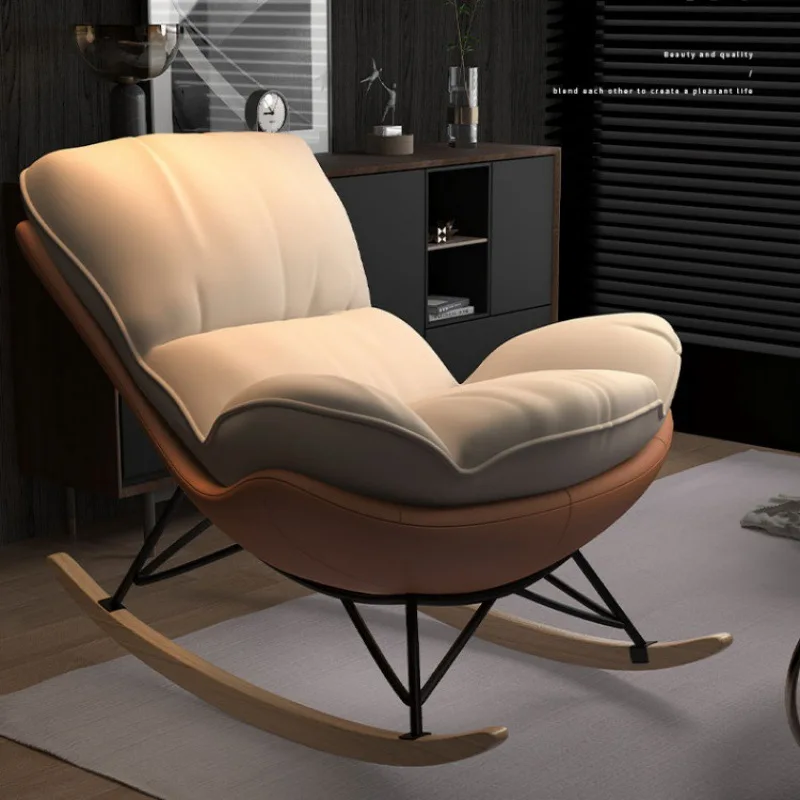 With Foot Pedal Rocking Chair Home Leisure Balcony Single Lazy Boy Sofa Chairs Nordic Comfy Rocking Chairs for Adults Furniture
With Foot Pedal Rocking Chair Home Leisure Balcony Single Lazy Boy Sofa Chairs Nordic Comfy Rocking Chairs for Adults Furniture