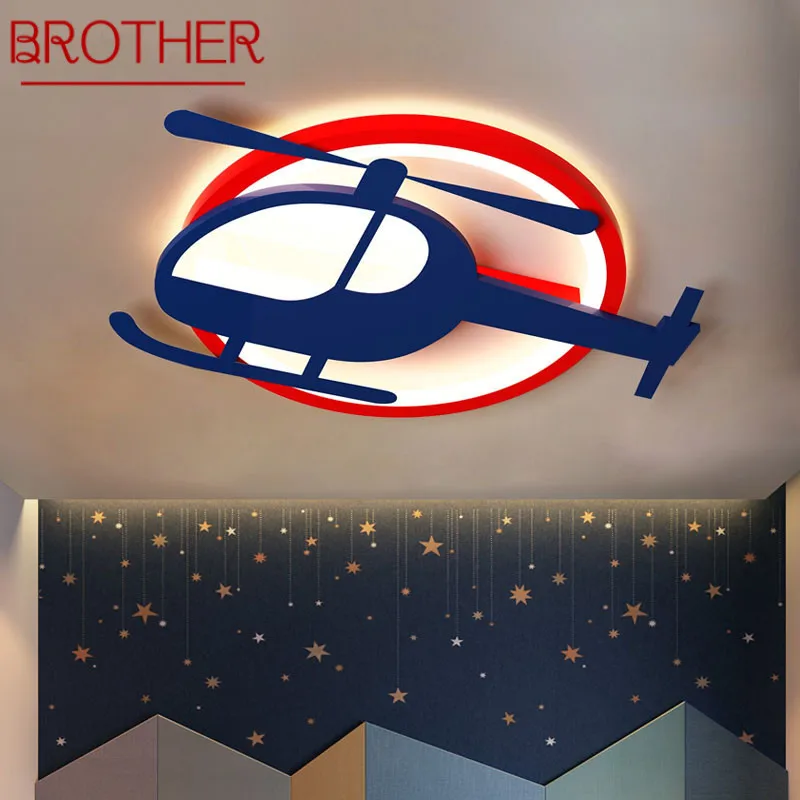 BROTHER Children's Airplane Ceiling Lamp LED Cartoon Light For Home Kids Bedroom Kindergarten Dimmable With Remote Control
BROTHER Children's Airplane Ceiling Lamp LED Cartoon Light For Home Kids Bedroom Kindergarten Dimmable With Remote Control