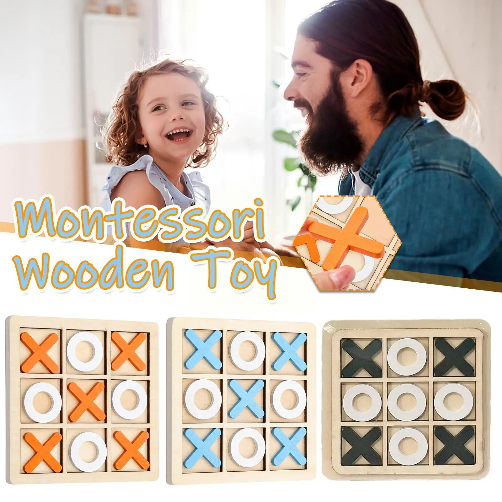 Tic Tac Toe Kids Brain Training Wooden Chess Board Parent-child Interactive Game Toy Birthday Toy Educational Table Xpy Gif D4o2
Tic Tac Toe Kids Brain Training Wooden Chess Board Parent-child Interactive Game Toy Birthday Toy Educational Table Xpy Gif D4o2