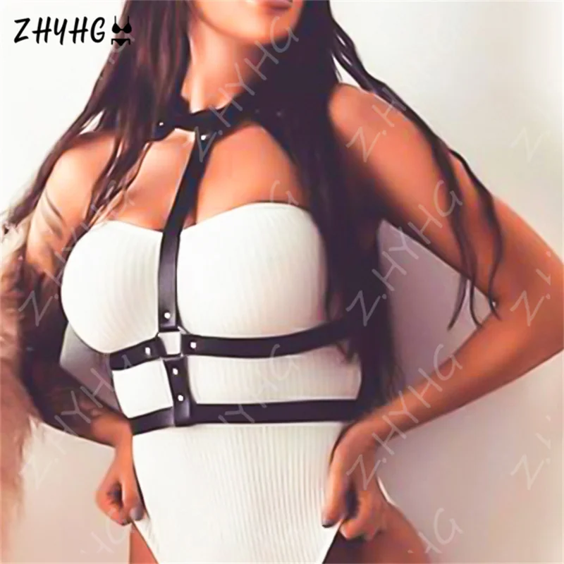 Black Pu Leather Harness Strap Belts Women Lingerie Body Bondage Cage Sculpting Harness Garters Sexy Goth Harajuku Suspenders 
Black Pu Leather Harness Strap Belts Women Lingerie Body Bondage Cage Sculpting Harness Garters Sexy Goth Harajuku Suspenders