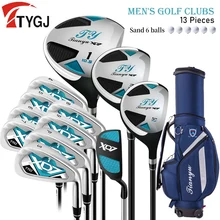 TTYGJ Golf Set Full For Men With Bag Driver Golf Clubs Irons/ Graphite 4/5/6/7/8/9/P/S /Putter High-quality Beginners Practic