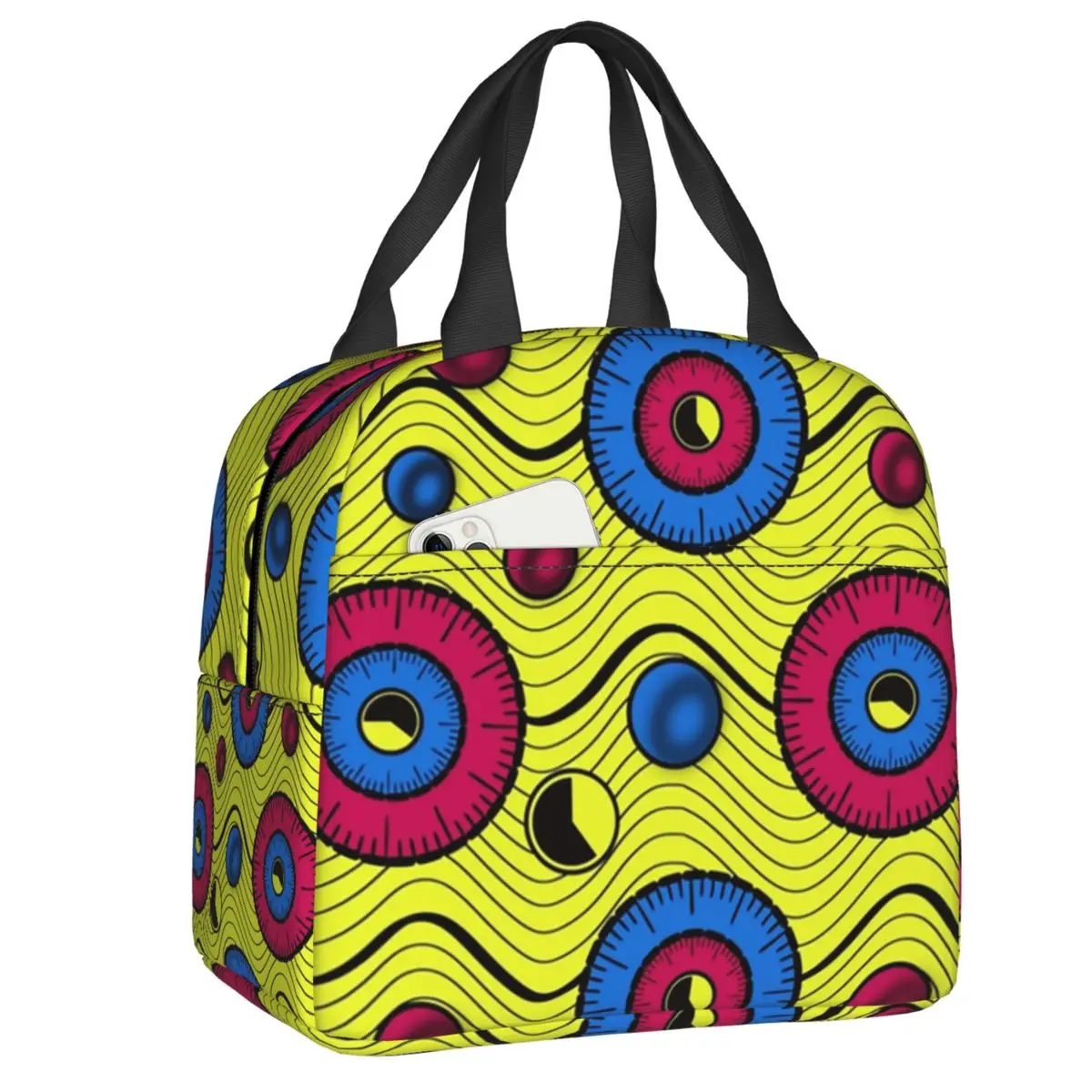 Custom African Ankara Wax Print Yellow Throw Pillow Lunch Bag Women Cooler Thermal Insulated Lunch Box for Kids School Children
Custom African Ankara Wax Print Yellow Throw Pillow Lunch Bag Women Cooler Thermal Insulated Lunch Box for Kids School Children