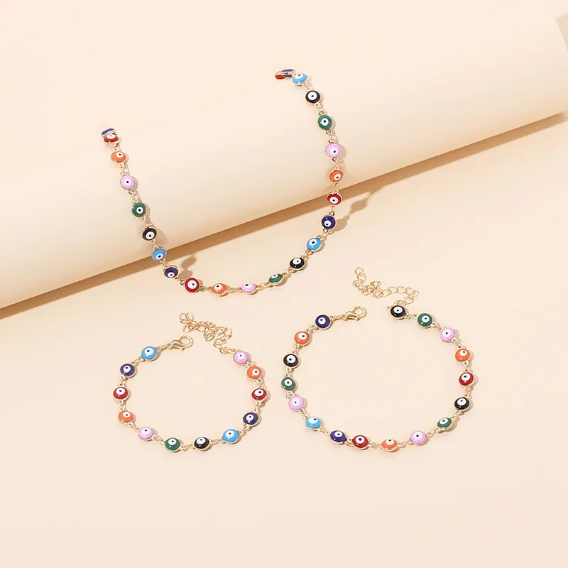 3 Piece Jewelry Refined Evil Eye Charm Bracelet Ladies Boho 2022 New Fashion Jewelry for Women
3 Piece Jewelry Refined Evil Eye Charm Bracelet Ladies Boho 2022 New Fashion Jewelry for Women