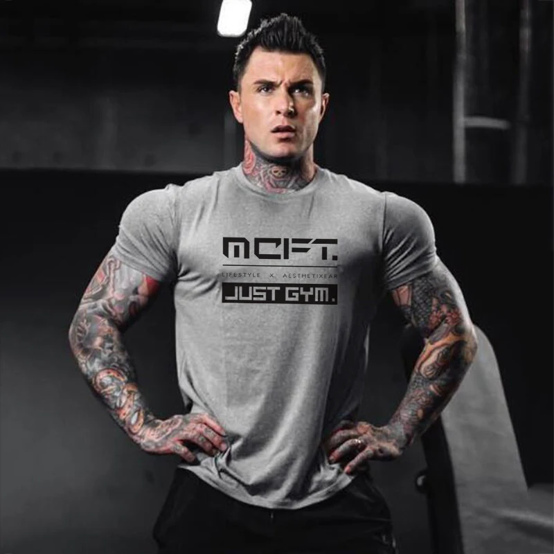 Brand gym clothing fitness slim fit t shirt fashion summer short sleeve t-shirt cotton bodybuilding muscle running tshirt men
Brand gym clothing fitness slim fit t shirt fashion summer short sleeve t-shirt cotton bodybuilding muscle running tshirt men