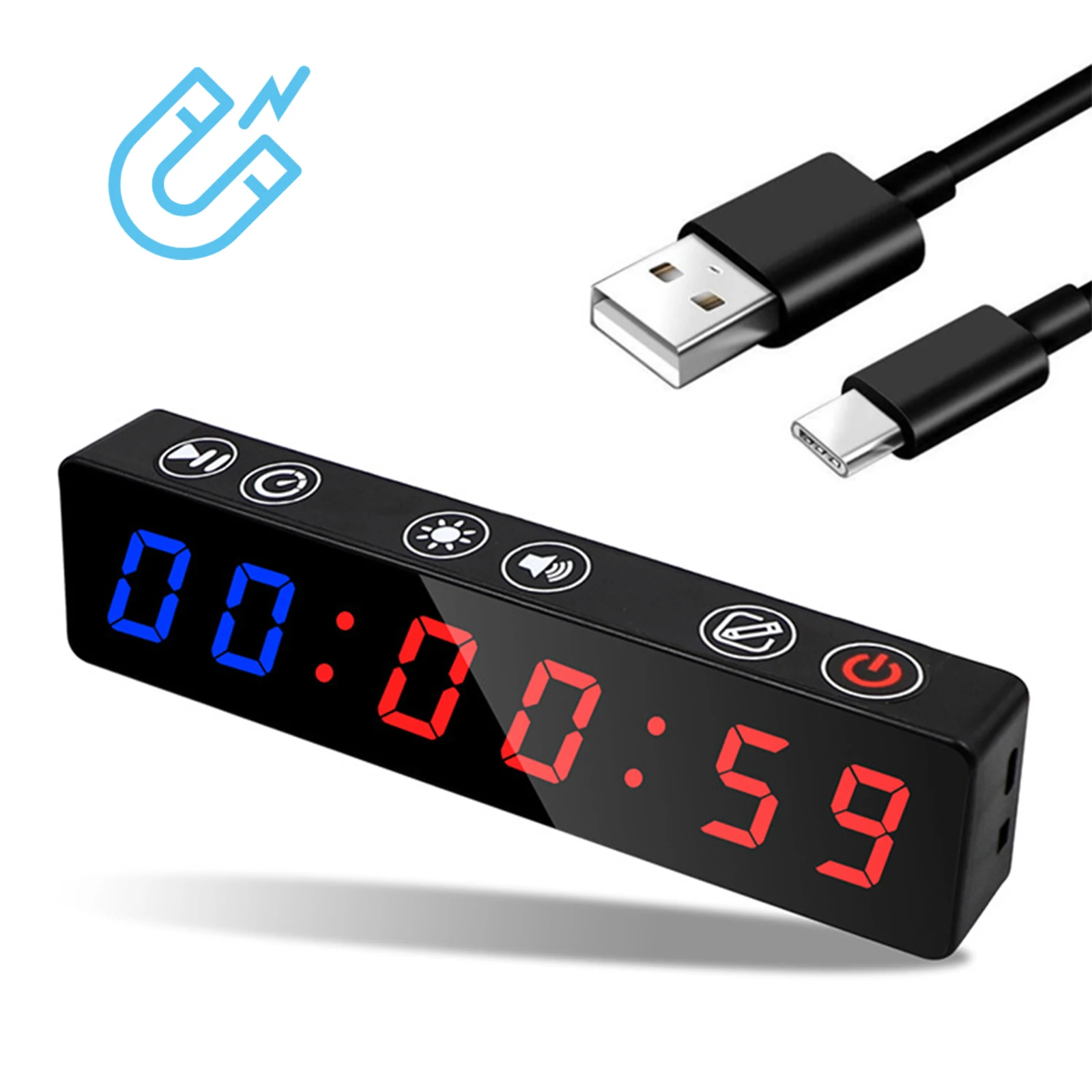 Anti Vertigo Display Timer Timer Count Down Count Up Custom Interval Training Gym Yoga Weight Magnetic Sports Gym Timer
Anti Vertigo Display Timer Timer Count Down Count Up Custom Interval Training Gym Yoga Weight Magnetic Sports Gym Timer