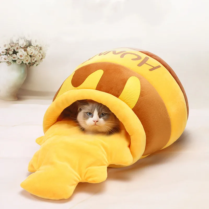Cat Bed House Pet Accessories Four Seasons Mat Cats Cushion Basket Honey Jar Shape Pets Product Dog Supplies New Style
Cat Bed House Pet Accessories Four Seasons Mat Cats Cushion Basket Honey Jar Shape Pets Product Dog Supplies New Style