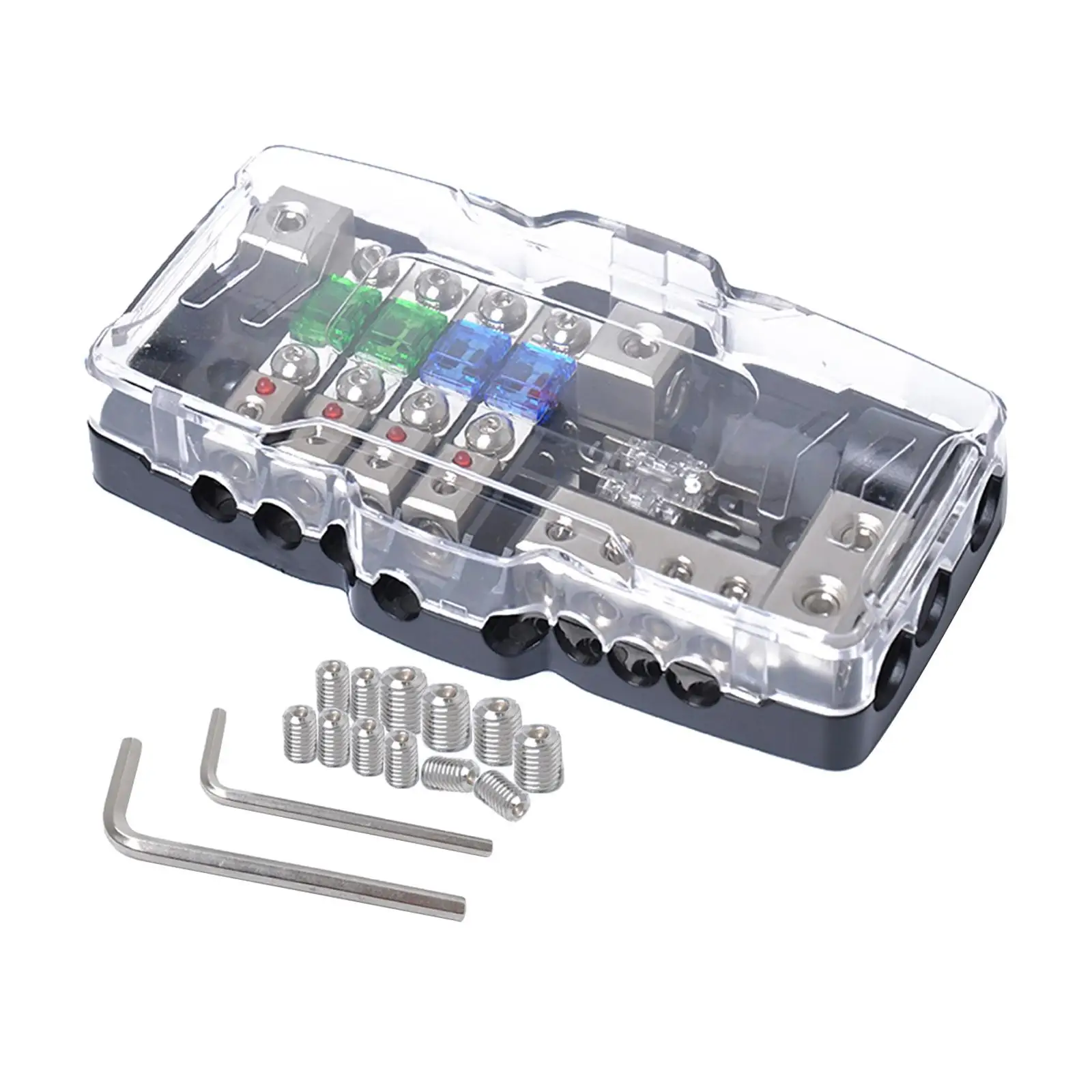 4-ходовой держатель предохранителя 2 входа 4 выхода держатель блока предохранителей для автомобильного аудио 
4-ходовой держатель предохранителя 2 входа 4 выхода держатель блока предохранителей для автомобильного аудио