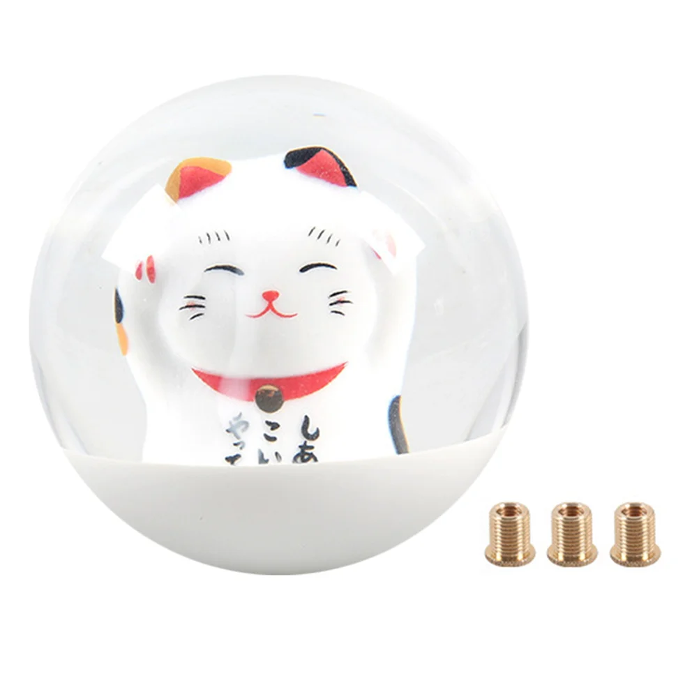 1 Set Lovely Car Shifts Knob Useful Car Cat Round Ball Shifts Knob with Adapters
1 Set Lovely Car Shifts Knob Useful Car Cat Round Ball Shifts Knob with Adapters