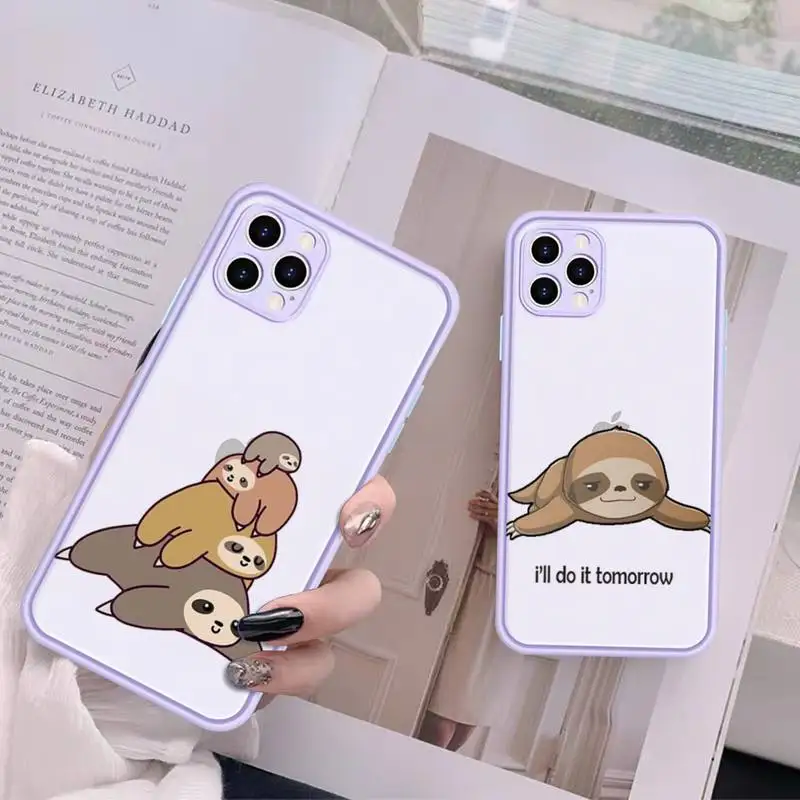 Yinuoda Sloth Phone Case for iPhone X XR XS 7 8 Plus 11 12 13 pro MAX 13mini Translucent Matte Case 
Yinuoda Sloth Phone Case for iPhone X XR XS 7 8 Plus 11 12 13 pro MAX 13mini Translucent Matte Case