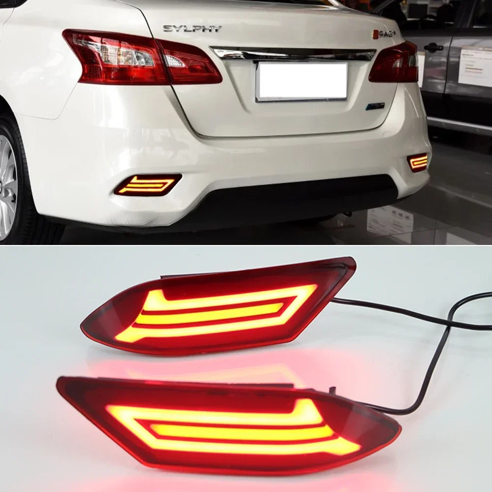 Новый! 1 пара отражателей для Nissan Sentra Sylphy 2016 2017 2018 автомобильный светодиодный