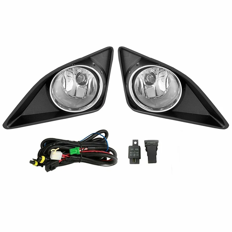 For 2009-2010 Toyota Corolla Front Bumper Fog Light Clear Lens Driving Lamp Cover with Harness Switch Set
For 2009-2010 Toyota Corolla Front Bumper Fog Light Clear Lens Driving Lamp Cover with Harness Switch Set