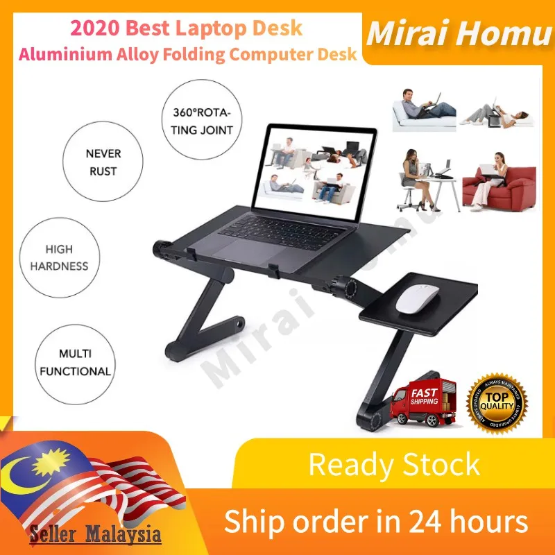 Ergonomic Folding Laptop Table Adjustable Laptop Stand Portable Desk Laptop Bed Tray with Cooling Fan and Mouse Plate
Ergonomic Folding Laptop Table Adjustable Laptop Stand Portable Desk Laptop Bed Tray with Cooling Fan and Mouse Plate